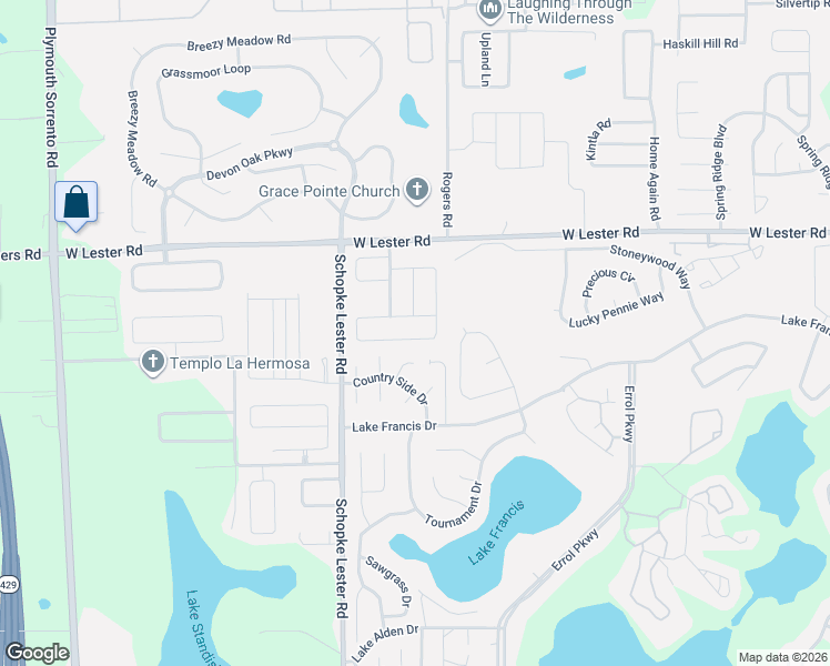 map of restaurants, bars, coffee shops, grocery stores, and more near 2314 Kingscrest Circle in Apopka