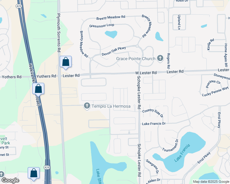 map of restaurants, bars, coffee shops, grocery stores, and more near 2663 Spicebush Loop in Apopka