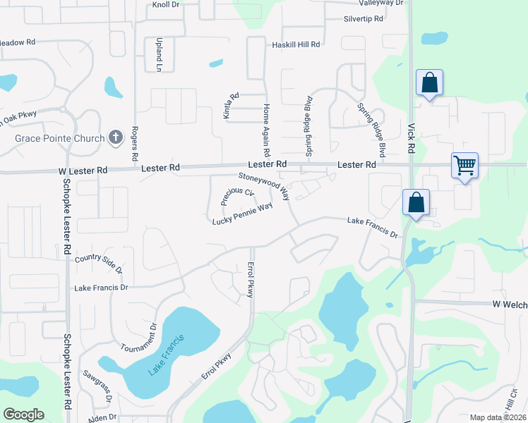 map of restaurants, bars, coffee shops, grocery stores, and more near 1412 Lucky Penne Way in Apopka