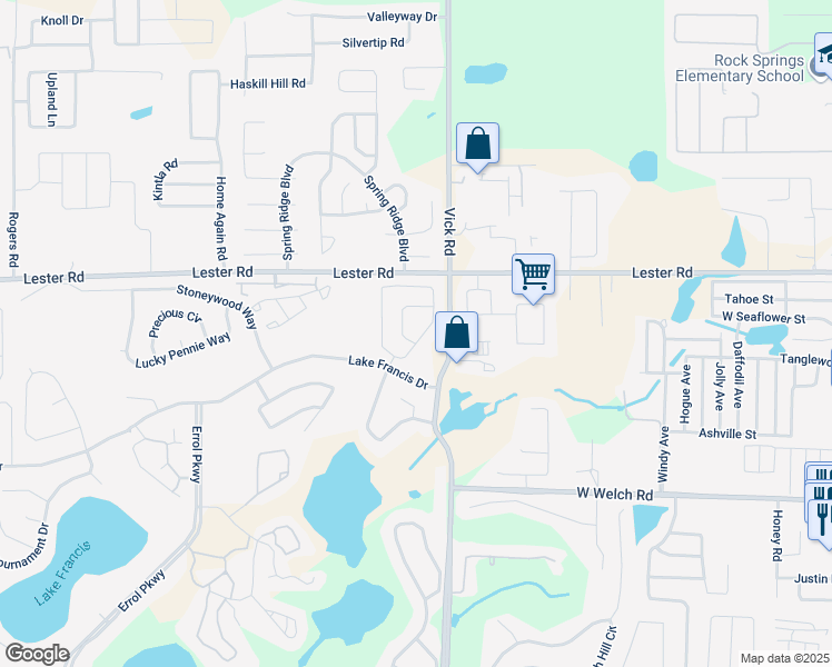 map of restaurants, bars, coffee shops, grocery stores, and more near 2055 Cranberry Isles Way in Apopka
