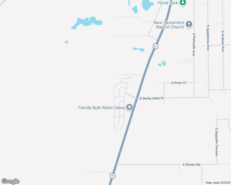 map of restaurants, bars, coffee shops, grocery stores, and more near 10494 South Drew Bryant Circle in Floral City