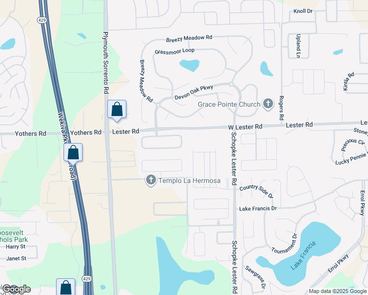 map of restaurants, bars, coffee shops, grocery stores, and more near 2663 Spicebush Loop in Apopka