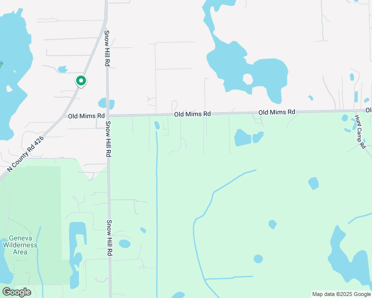 map of restaurants, bars, coffee shops, grocery stores, and more near 395 Old Mims Road in Geneva