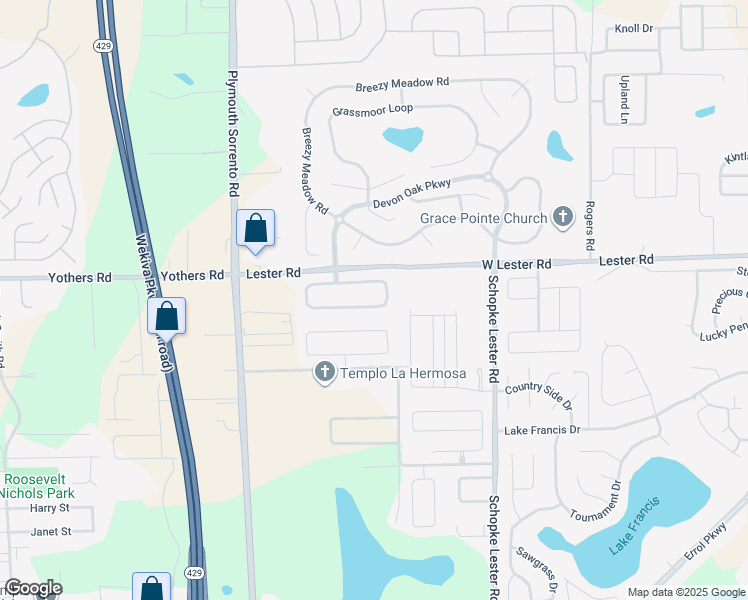 map of restaurants, bars, coffee shops, grocery stores, and more near 2674 Spicebush Loop in Apopka