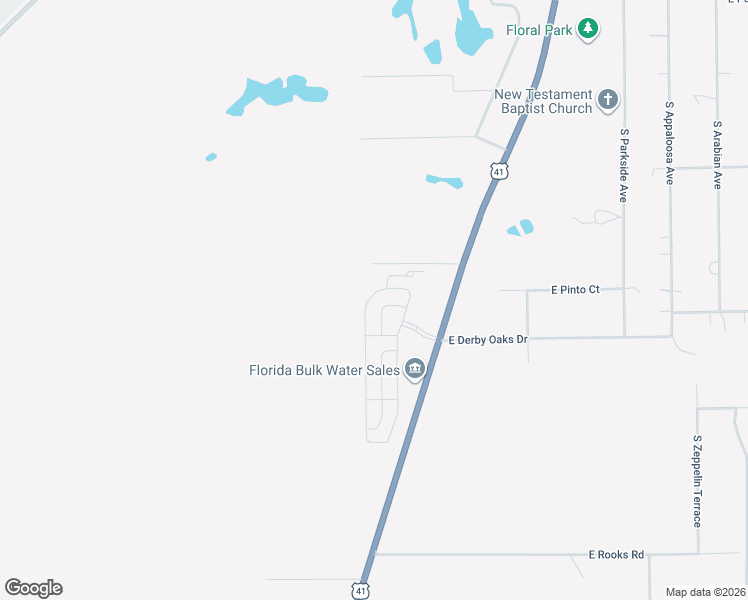 map of restaurants, bars, coffee shops, grocery stores, and more near 10468 South Drew Bryant Circle in Floral City