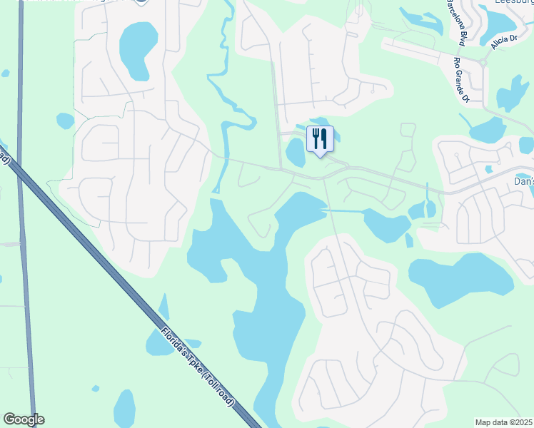 map of restaurants, bars, coffee shops, grocery stores, and more near 25086 Riverwalk Drive in Leesburg