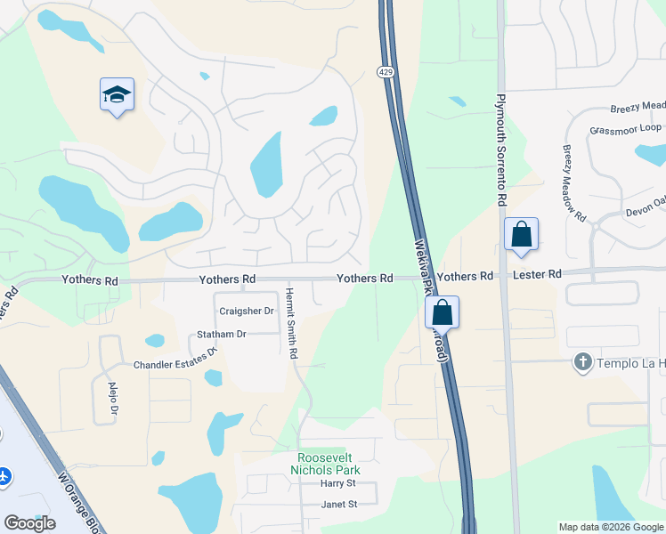 map of restaurants, bars, coffee shops, grocery stores, and more near 3336 South Citrus Circle in Zellwood