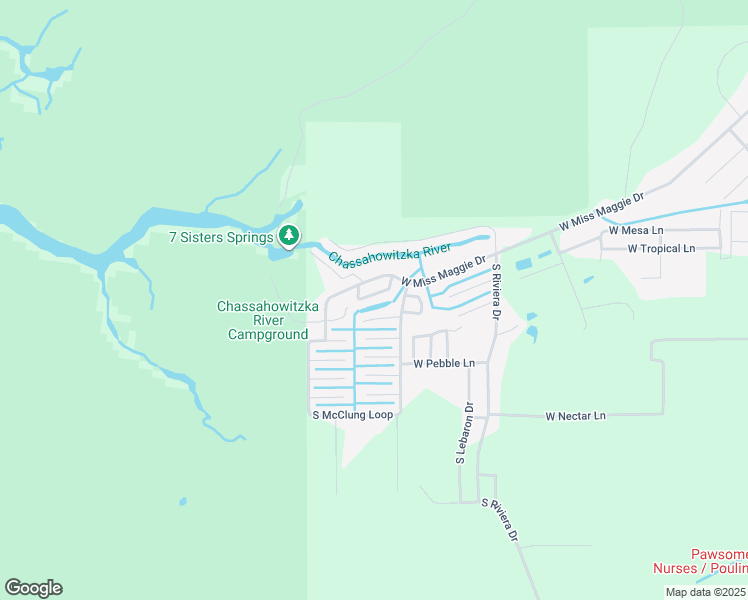 map of restaurants, bars, coffee shops, grocery stores, and more near 8391 West Scott Court in Homosassa