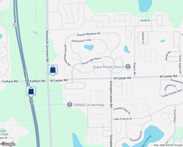 map of restaurants, bars, coffee shops, grocery stores, and more near 2516 Brinsmade Court in Apopka