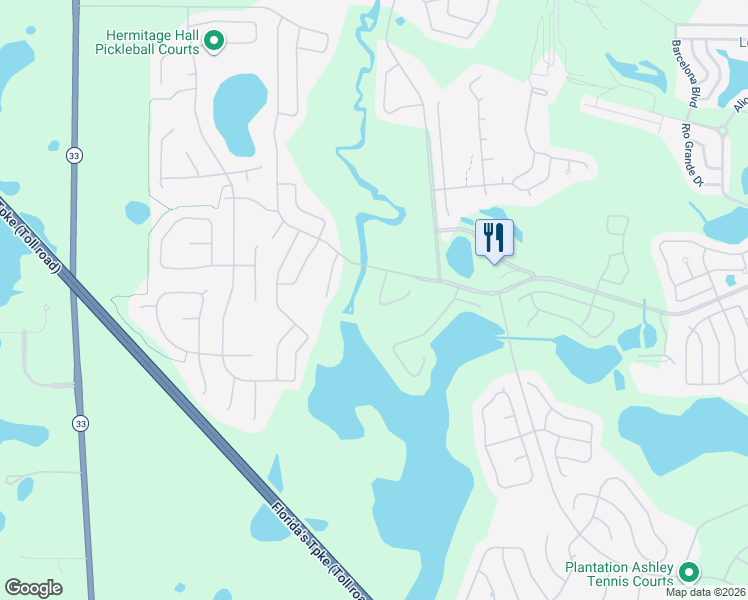 map of restaurants, bars, coffee shops, grocery stores, and more near 25253 Lost Oak Circle in Leesburg