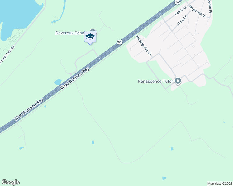 map of restaurants, bars, coffee shops, grocery stores, and more near U U.S. 59 in Victoria