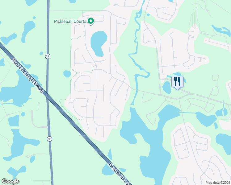 map of restaurants, bars, coffee shops, grocery stores, and more near 25319 Crestwater Drive in Leesburg