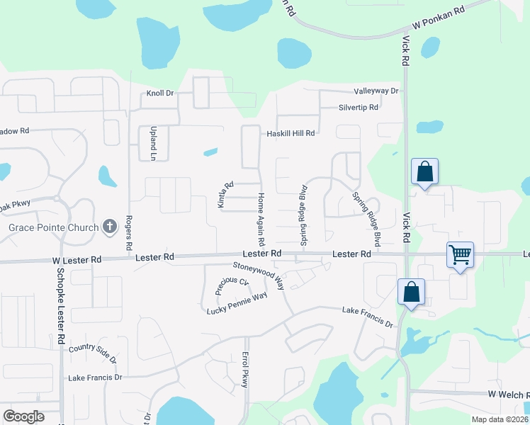 map of restaurants, bars, coffee shops, grocery stores, and more near 2105 Home Again Road in Apopka