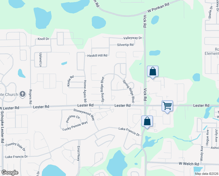 map of restaurants, bars, coffee shops, grocery stores, and more near 2106 Carpathian Drive in Apopka