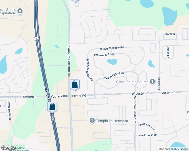 map of restaurants, bars, coffee shops, grocery stores, and more near 2526 Sugarsand Court in Apopka
