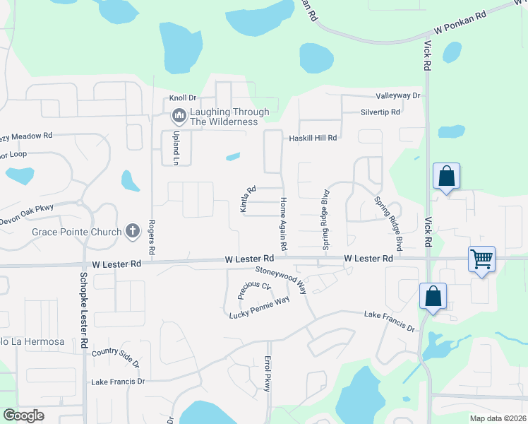 map of restaurants, bars, coffee shops, grocery stores, and more near 1333 Kintla Road in Apopka