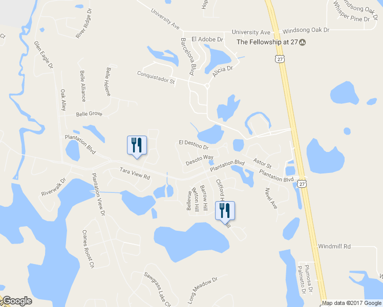 map of restaurants, bars, coffee shops, grocery stores, and more near 25310 La Grange Court in Leesburg