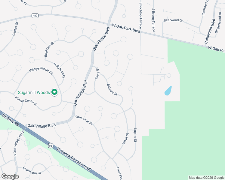 map of restaurants, bars, coffee shops, grocery stores, and more near 20 Balsam Street in Homosassa