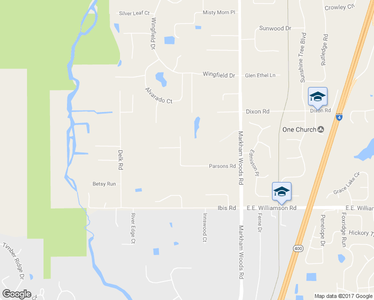 map of restaurants, bars, coffee shops, grocery stores, and more near 174 Parsons Road in Longwood