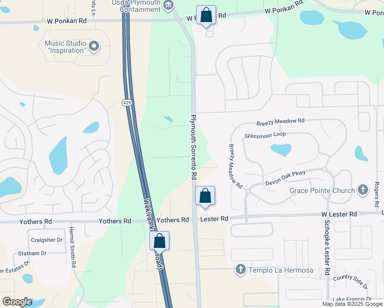 map of restaurants, bars, coffee shops, grocery stores, and more near 2304 County Road 437 in Apopka