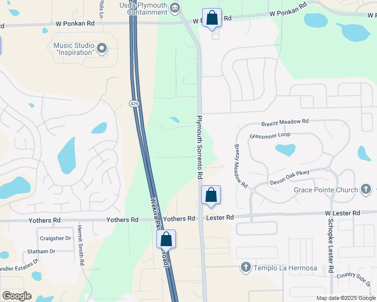 map of restaurants, bars, coffee shops, grocery stores, and more near 2304 County Road 437 in Apopka