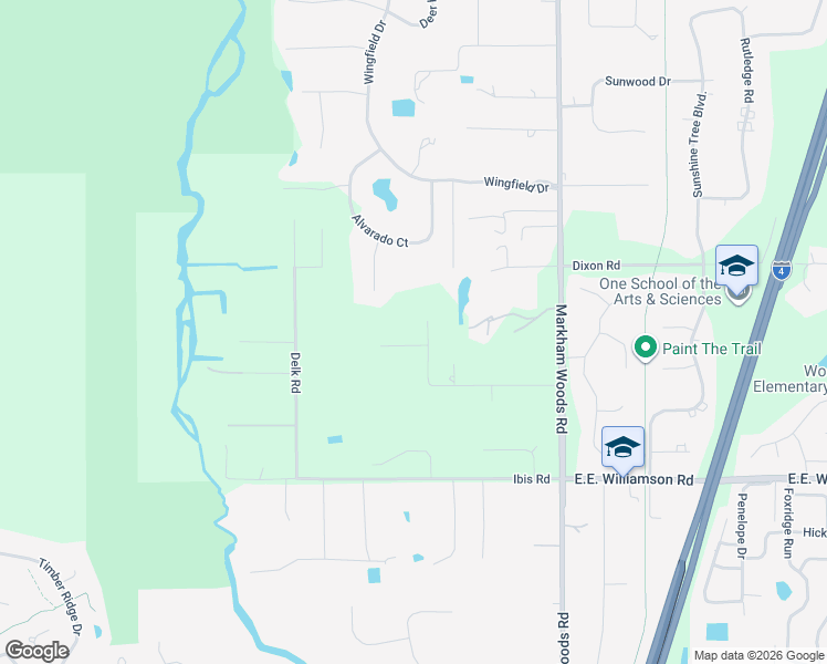 map of restaurants, bars, coffee shops, grocery stores, and more near 174 Parsons Road in Longwood