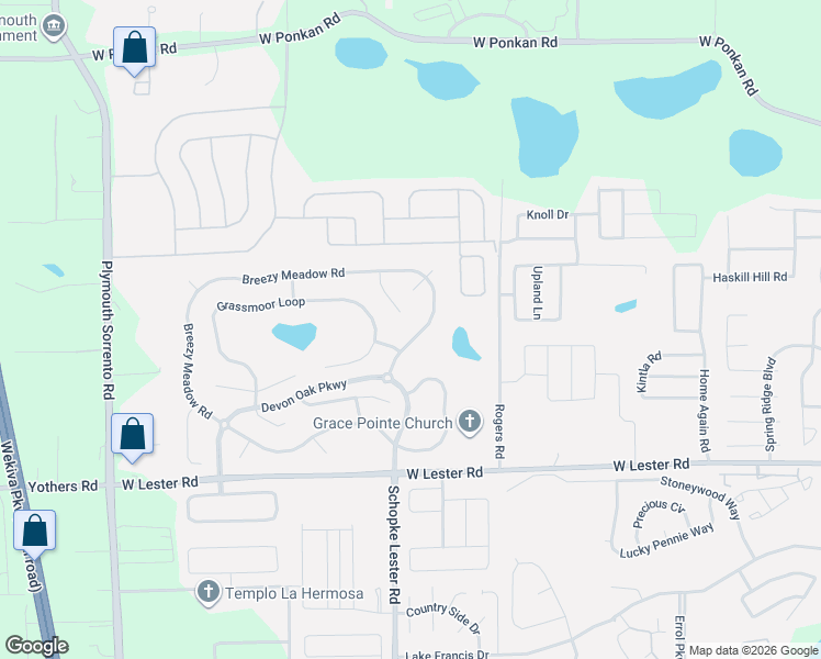 map of restaurants, bars, coffee shops, grocery stores, and more near 3004 Breezy Meadow Road in Apopka