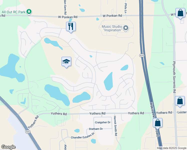 map of restaurants, bars, coffee shops, grocery stores, and more near 3769 Diamond Oak Way in Zellwood