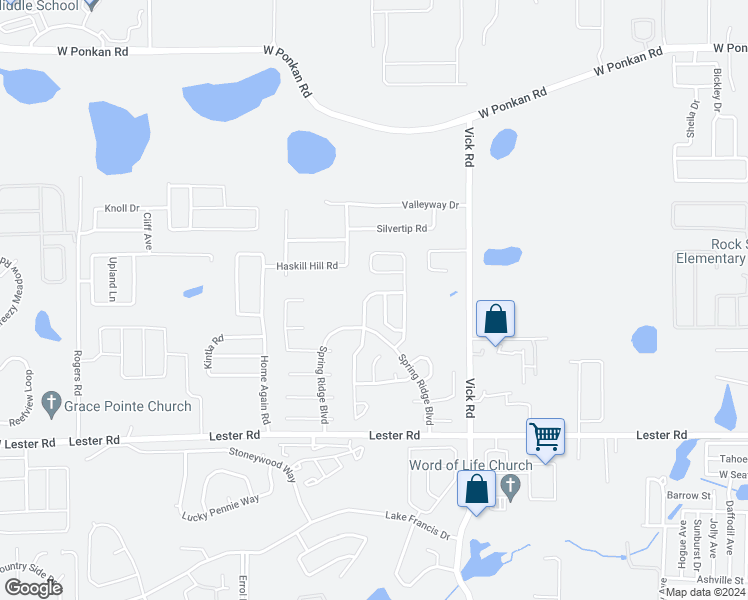 map of restaurants, bars, coffee shops, grocery stores, and more near 2245 Pelinion Street in Apopka