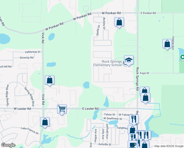 map of restaurants, bars, coffee shops, grocery stores, and more near 438 Alexandria Place Drive in Apopka