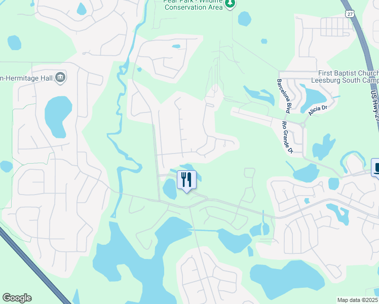 map of restaurants, bars, coffee shops, grocery stores, and more near 4560 Belle Grove in Leesburg