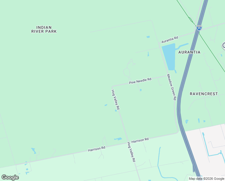 map of restaurants, bars, coffee shops, grocery stores, and more near 4590 Hog Valley Road in Mims