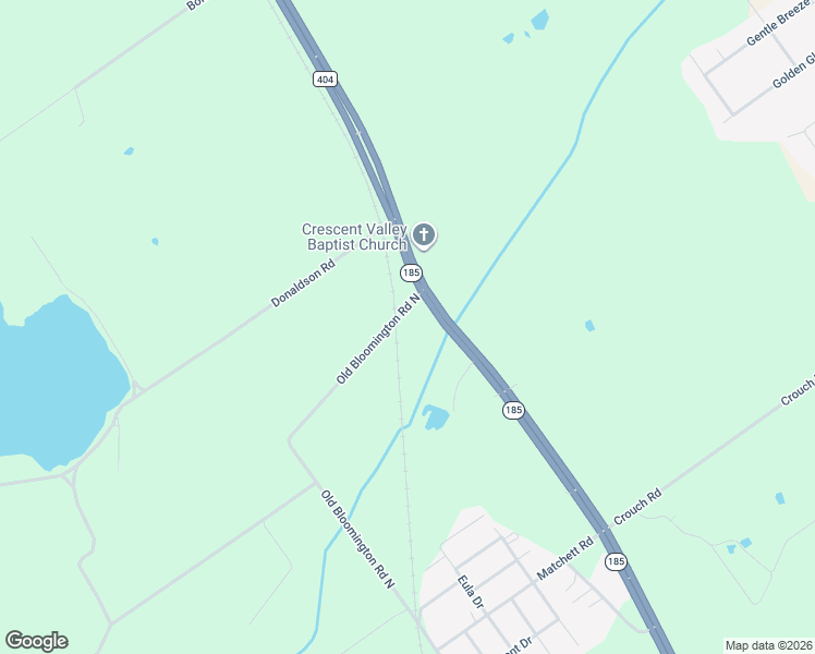 map of restaurants, bars, coffee shops, grocery stores, and more near 54 Old Bloomington Road North in Victoria