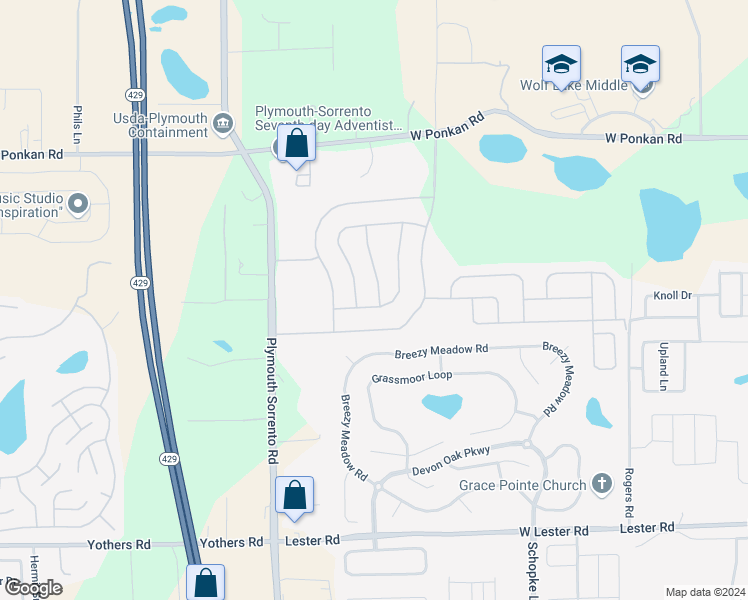 map of restaurants, bars, coffee shops, grocery stores, and more near 2604 Glen Forest Drive in Apopka