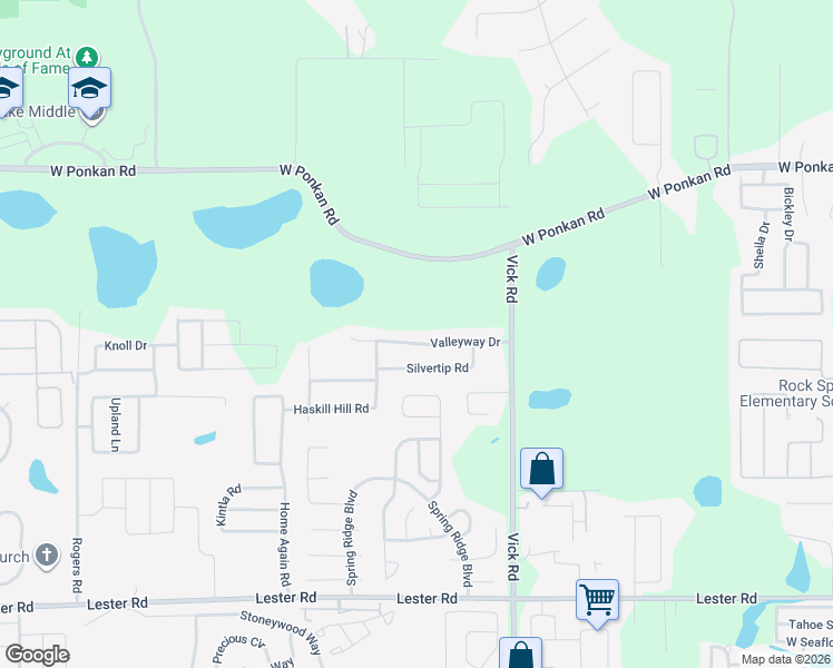 map of restaurants, bars, coffee shops, grocery stores, and more near 917 Valleyway Drive in Apopka