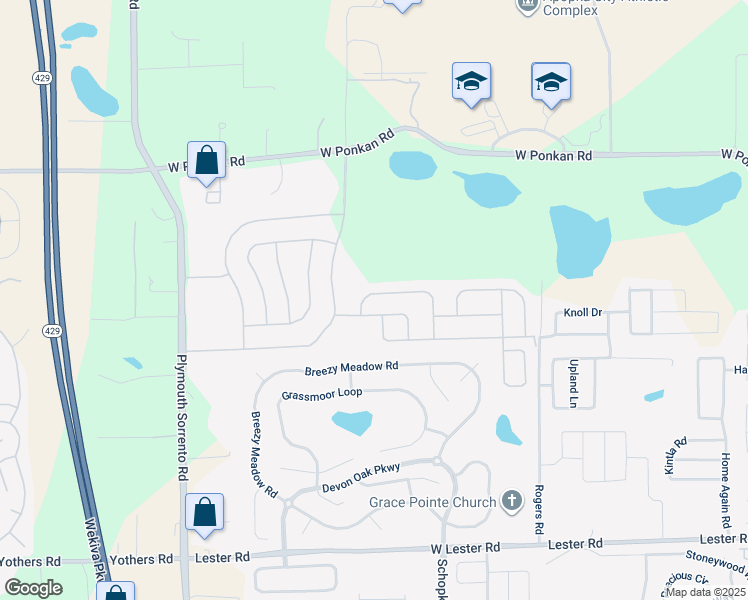 map of restaurants, bars, coffee shops, grocery stores, and more near 2596 Woodside Ridge Drive in Apopka