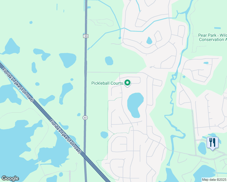 map of restaurants, bars, coffee shops, grocery stores, and more near 3520 Huntsville Lane in Leesburg