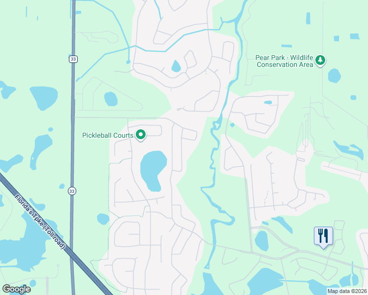 map of restaurants, bars, coffee shops, grocery stores, and more near 25802 Whisper Oaks Road in Leesburg