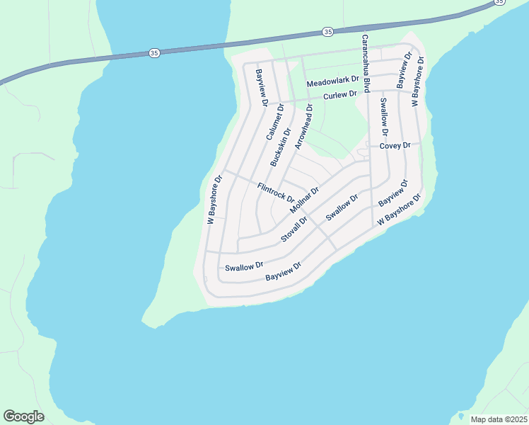 map of restaurants, bars, coffee shops, grocery stores, and more near 598 Arrowhead Drive in Palacios