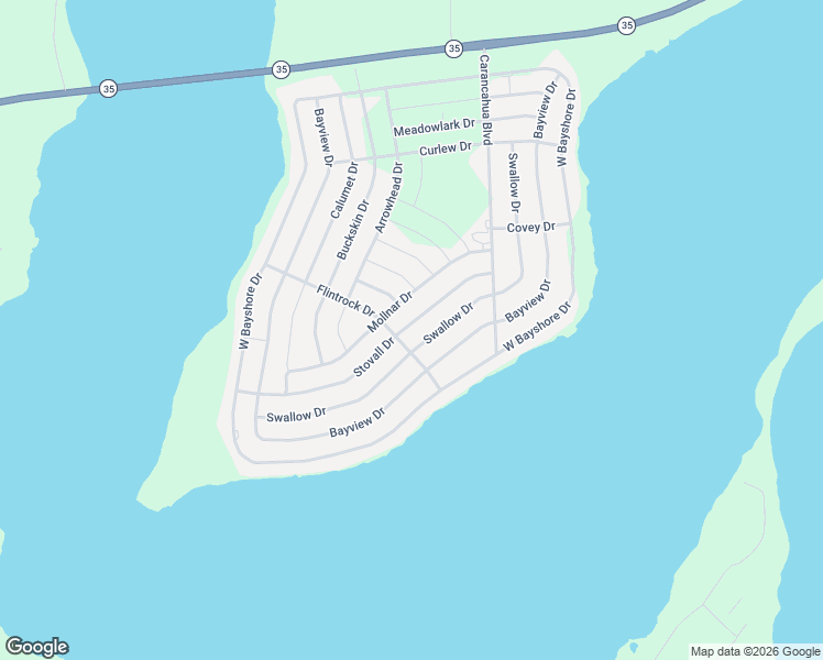 map of restaurants, bars, coffee shops, grocery stores, and more near 451 Stovall Drive in Palacios
