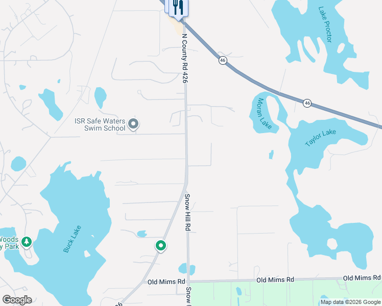 map of restaurants, bars, coffee shops, grocery stores, and more near 4105 North 426 Circle in Geneva
