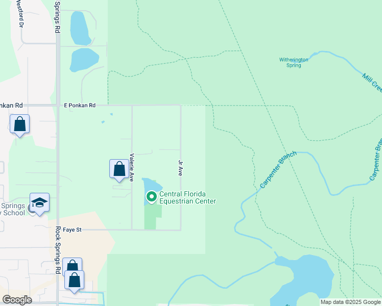 map of restaurants, bars, coffee shops, grocery stores, and more near 2727 Junior Avenue in Apopka