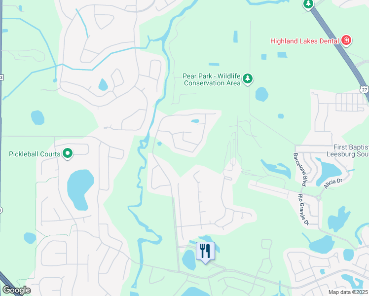 map of restaurants, bars, coffee shops, grocery stores, and more near 4443 River Ridge Drive in Leesburg