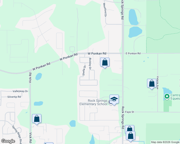 map of restaurants, bars, coffee shops, grocery stores, and more near 2732 Orpha Lane in Apopka