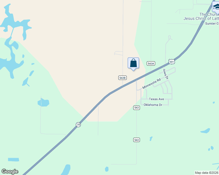 map of restaurants, bars, coffee shops, grocery stores, and more near 2034 U.S. 301 in Sumterville