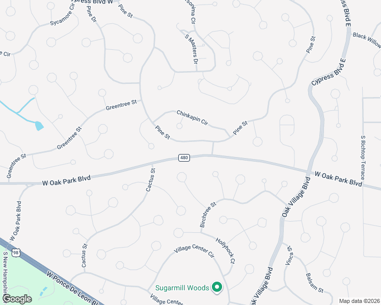 map of restaurants, bars, coffee shops, grocery stores, and more near 5909 West Oak Park Boulevard in Homosassa