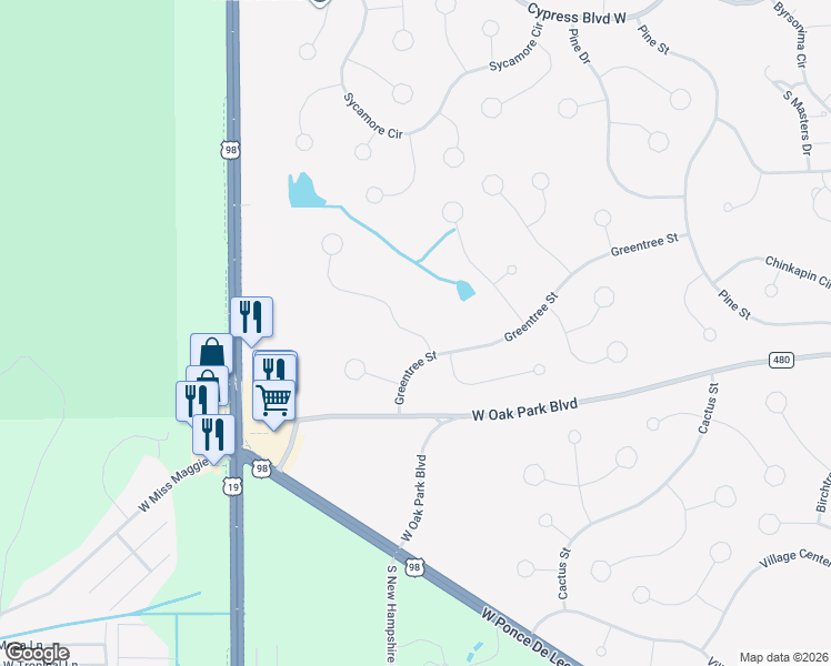 map of restaurants, bars, coffee shops, grocery stores, and more near 10 Sweetgum Court North in Homosassa