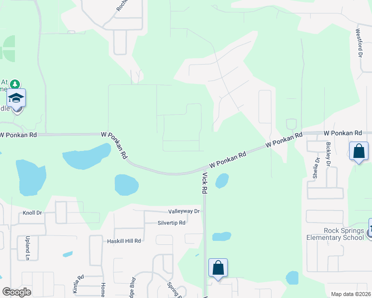 map of restaurants, bars, coffee shops, grocery stores, and more near 801 West Ponkan Road in Apopka