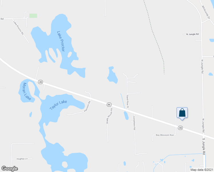 map of restaurants, bars, coffee shops, grocery stores, and more near 1114 Florida 46 in Geneva