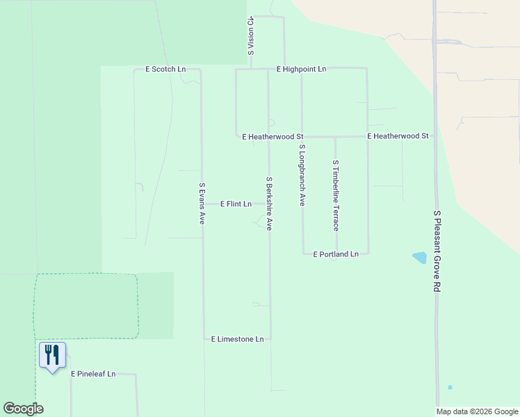 map of restaurants, bars, coffee shops, grocery stores, and more near 9229 South Berkshire Avenue in Inverness